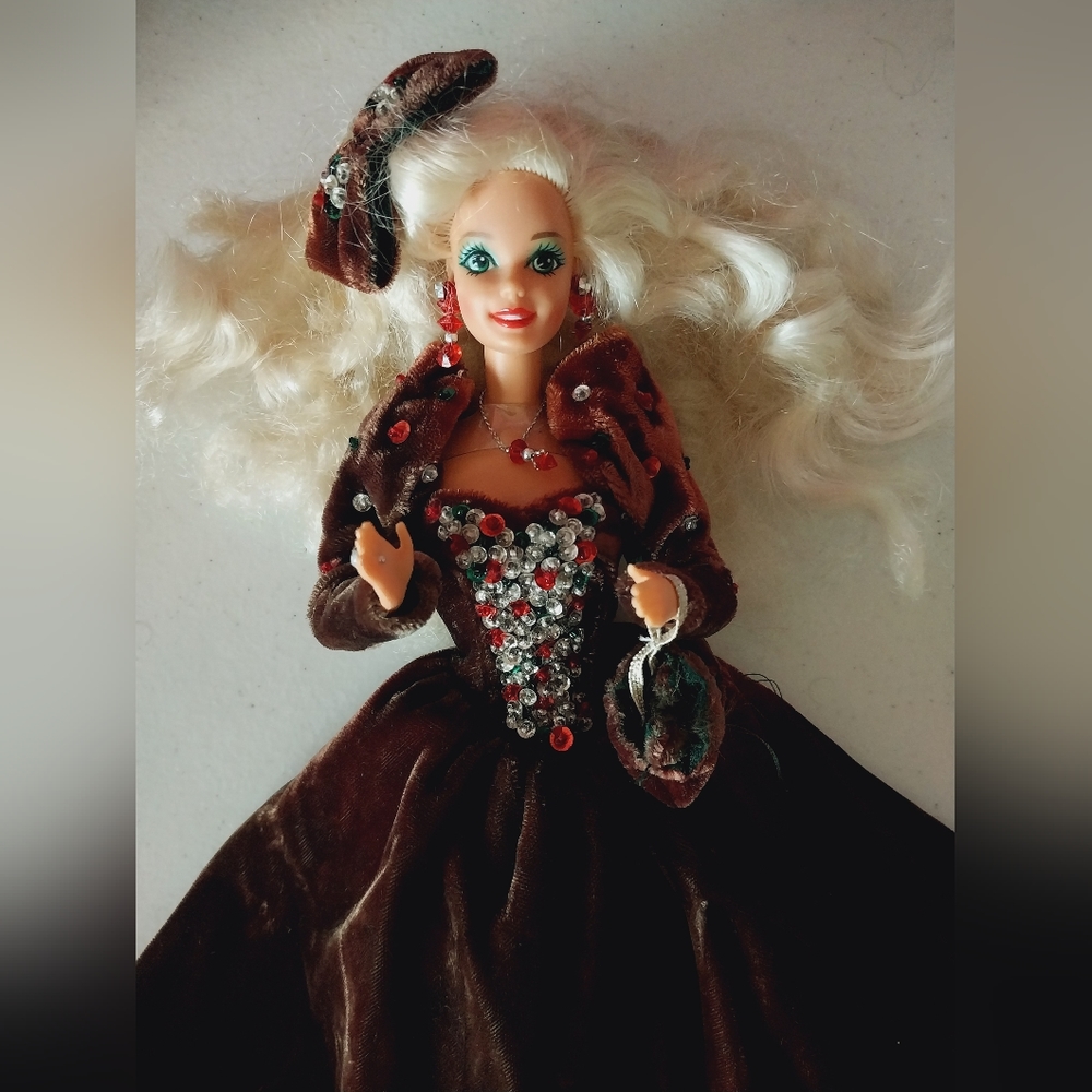 Happy holidays barbie doll